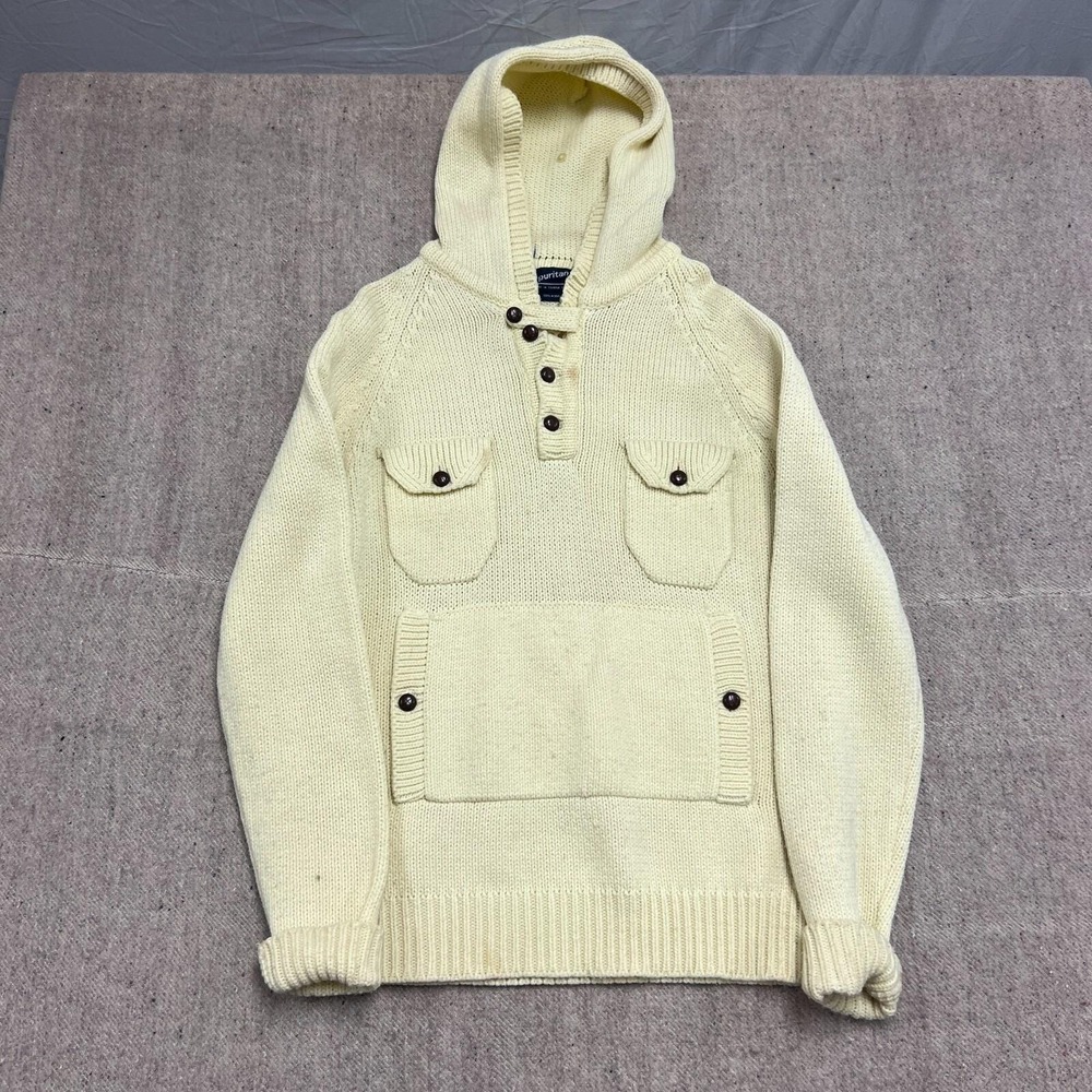 Vintage Puritan Sweater Mens XL White 1970s Hooded